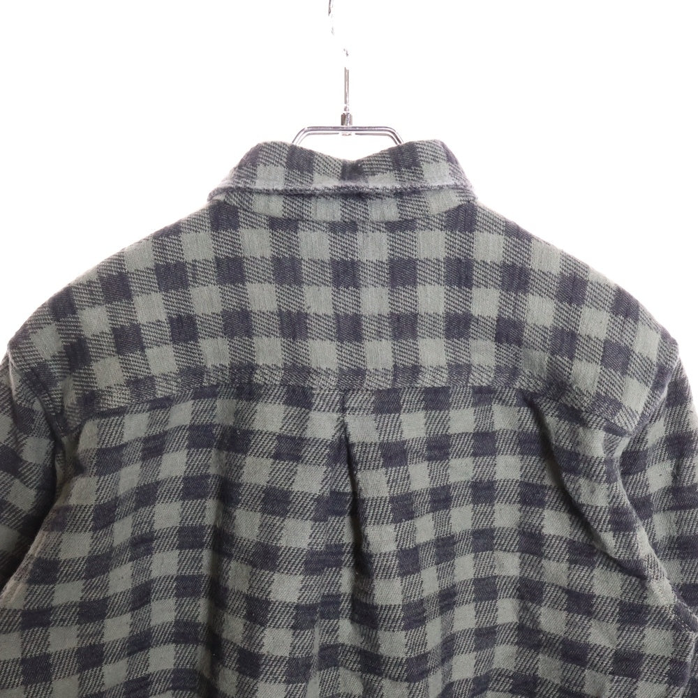 nonnative(ノンネイティブ) シェパードチェック 長袖 ネルシャツ グリーン NN-S1851