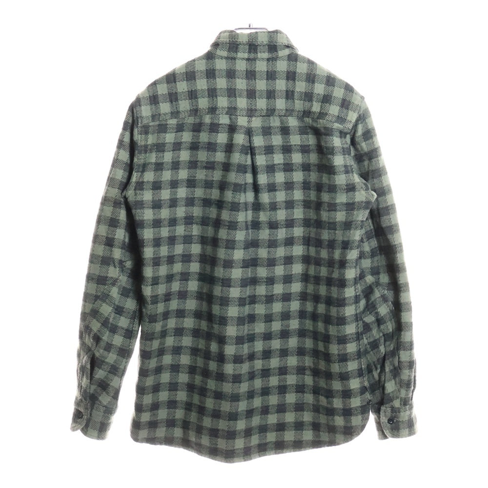 nonnative(ノンネイティブ) シェパードチェック 長袖 ネルシャツ グリーン NN-S1851