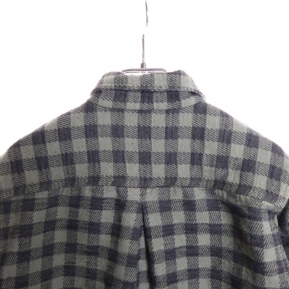 nonnative(ノンネイティブ) シェパードチェック 長袖 ネルシャツ グリーン NN-S1851