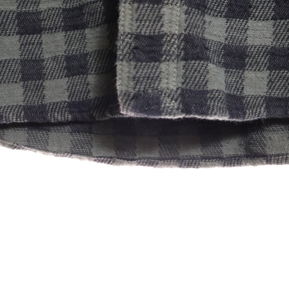 nonnative(ノンネイティブ) シェパードチェック 長袖 ネルシャツ グリーン NN-S1851