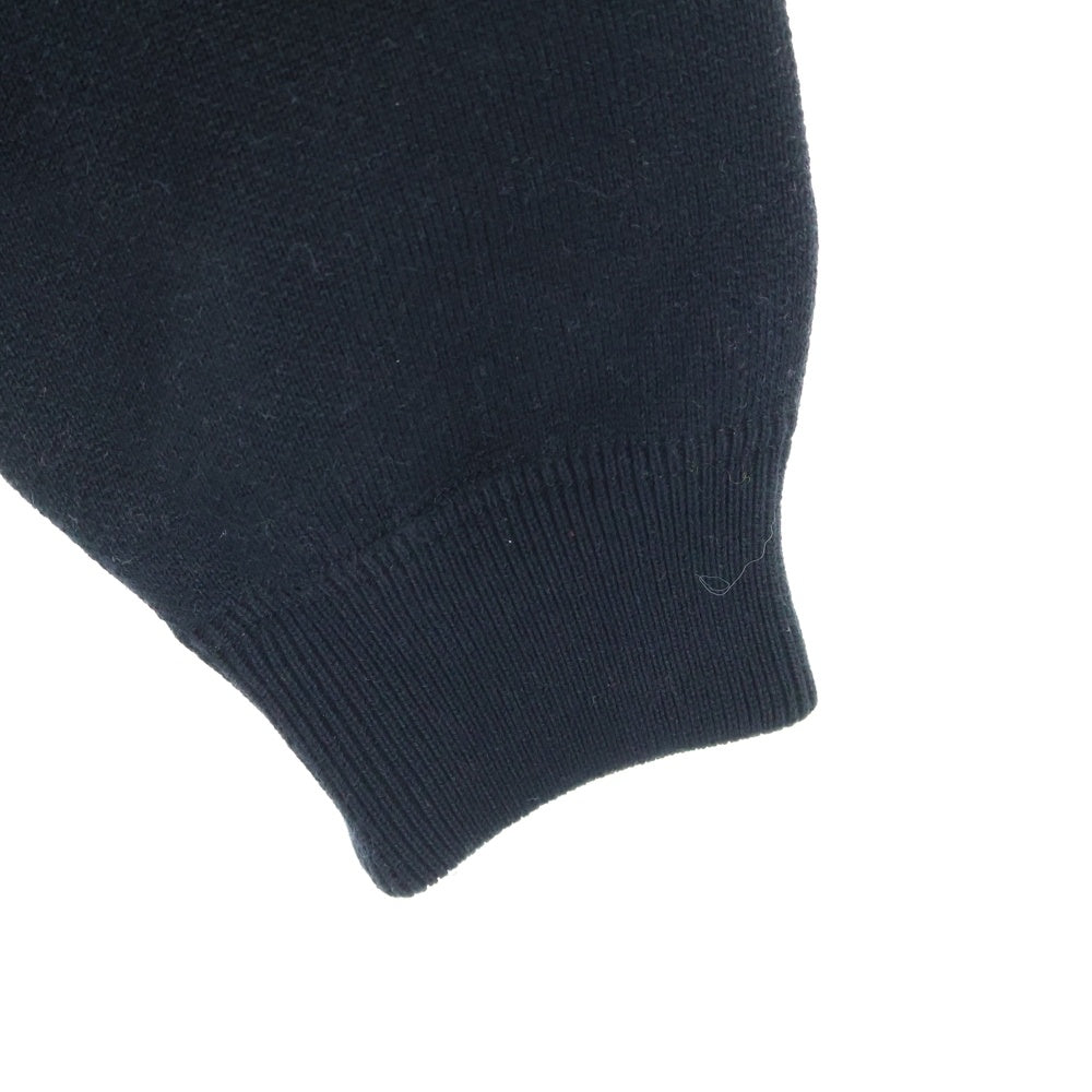 Girls Don't Cry(ガールズドントクライ) ANGEL KNIT エンジェルプリント クルーネック ニットセーター ブラック