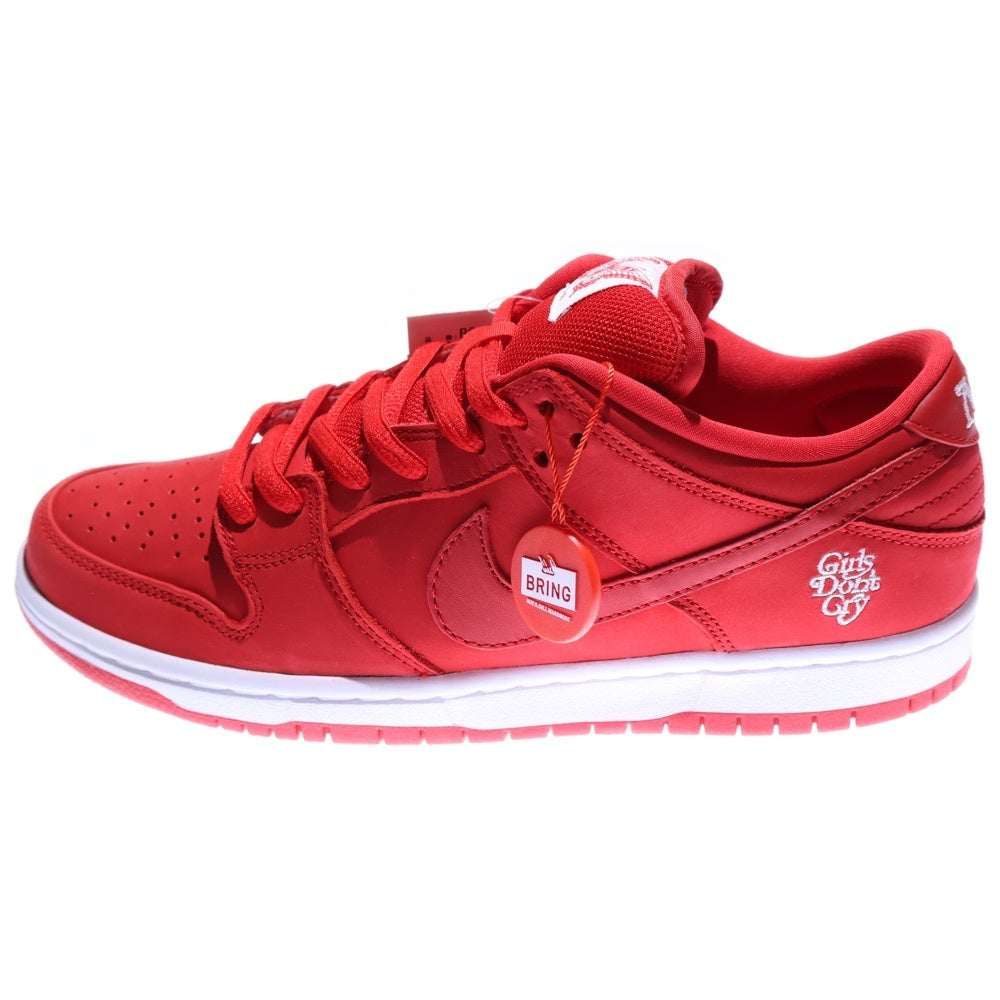 NIKE SB(ナイキエスビー) ×Girls Don't Cry SB DUNK LOW PRO QS ガールズ ドント クライ ダンク ローカットスニーカー レッド US8.5/26.5cm BQ6832-600