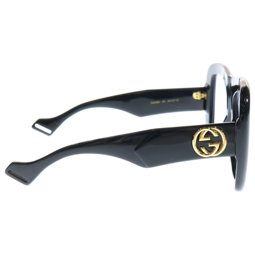 GUCCI(グッチ) サイドGGロゴ スクエア サングラス アイウェア メガネ 眼鏡 ブラック GG0498S