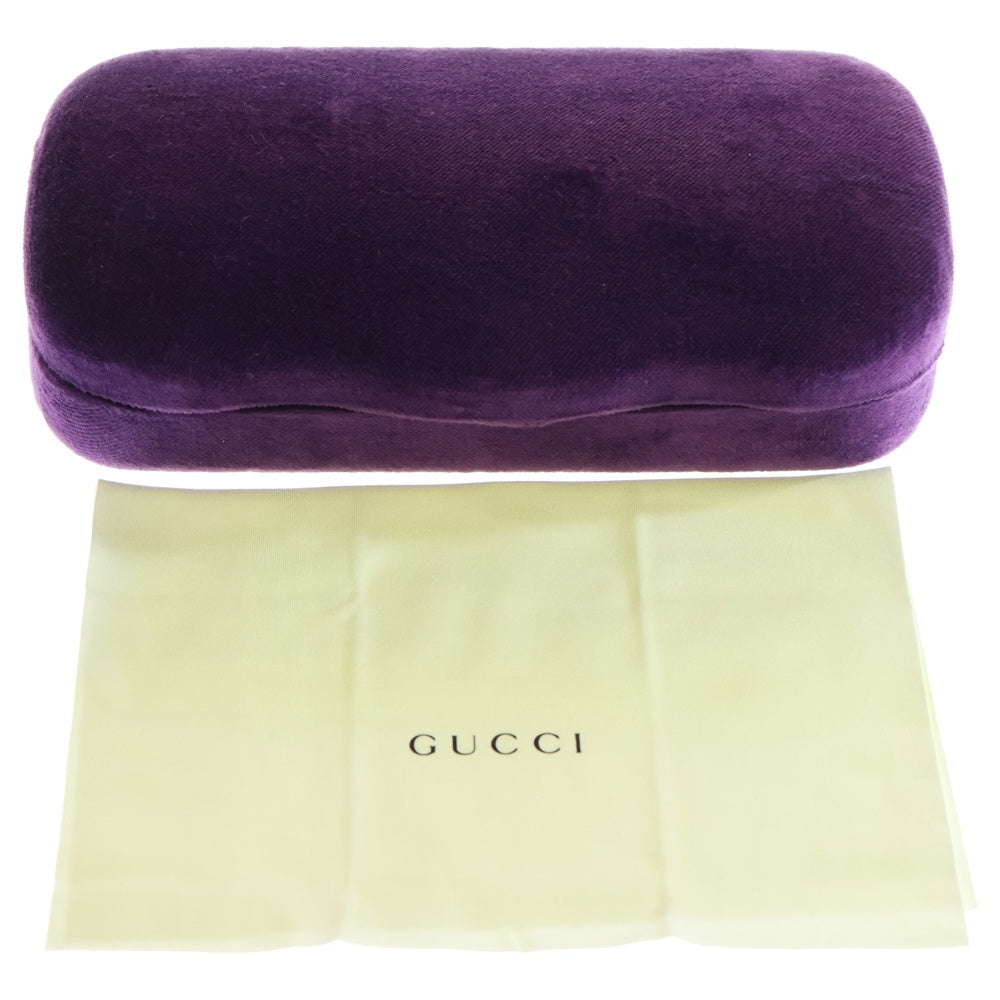 GUCCI(グッチ) サイドGGロゴ スクエア サングラス アイウェア メガネ 眼鏡 ブラック GG0498S