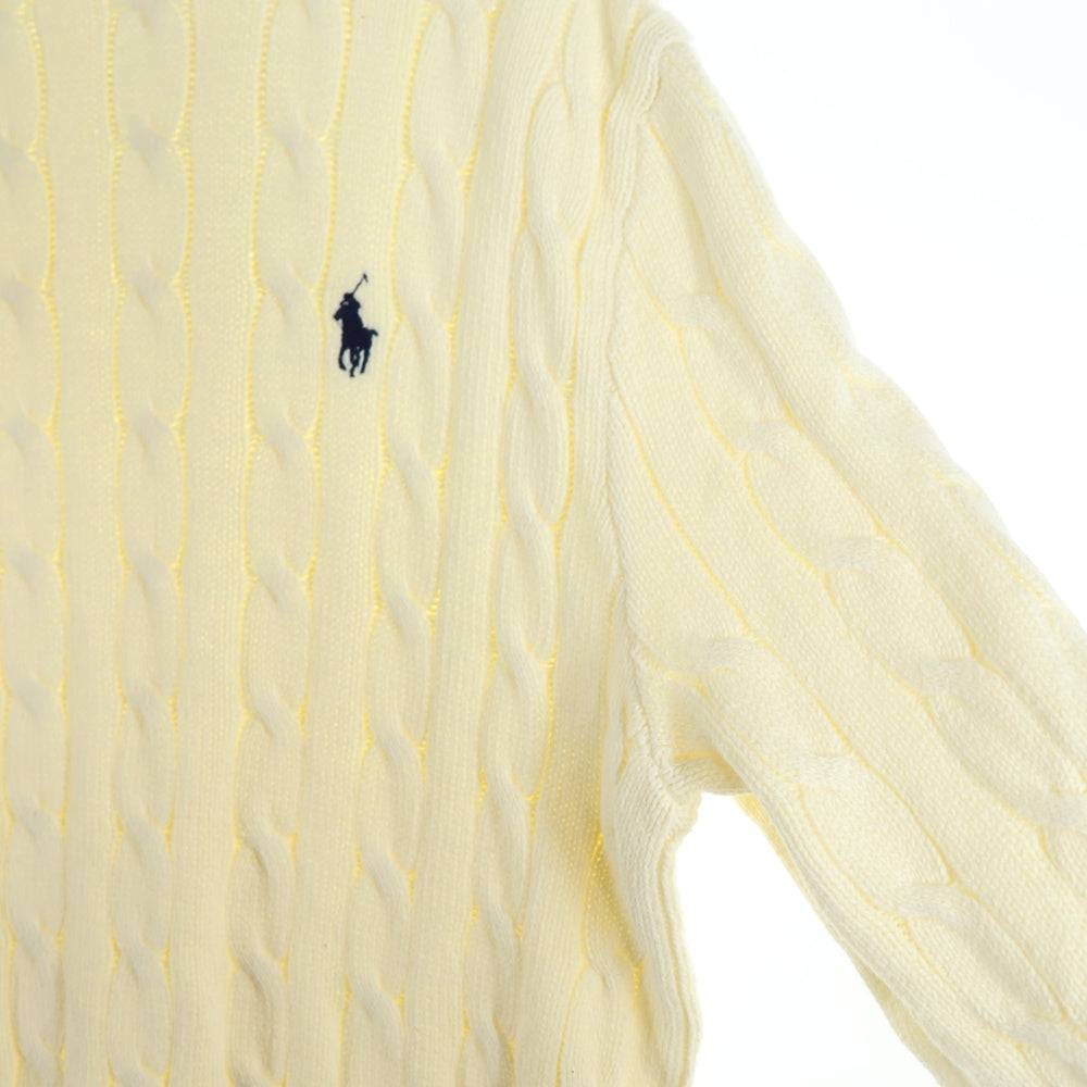 POLO RALPH LAUREN(ポロラルフローレン) タートルネック ケーブルニットセーター アイボリー