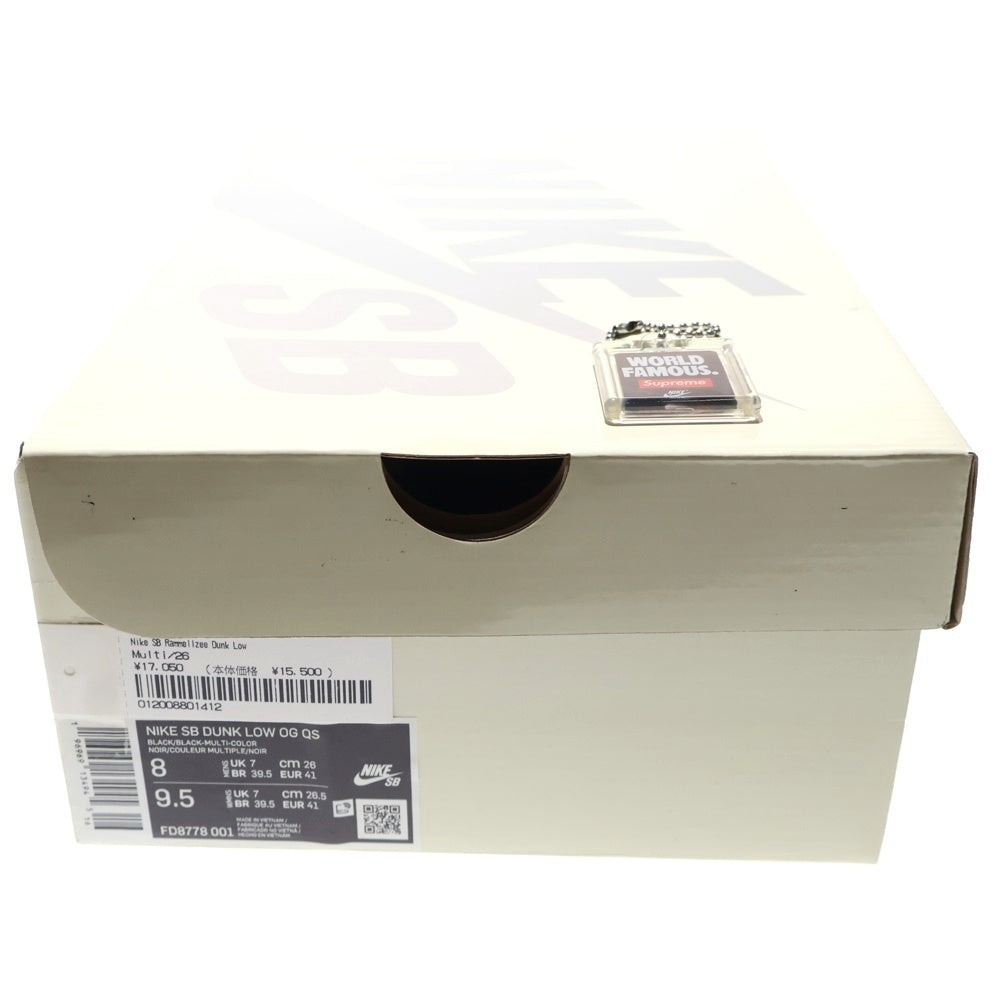NIKE SB(ナイキエスビー) 23AW ×SUPREME DUNK LOW QS Rammellzee シュプリーム ダンクロー ラメルジー ローカットスニーカー US8/26cm FD8778-001