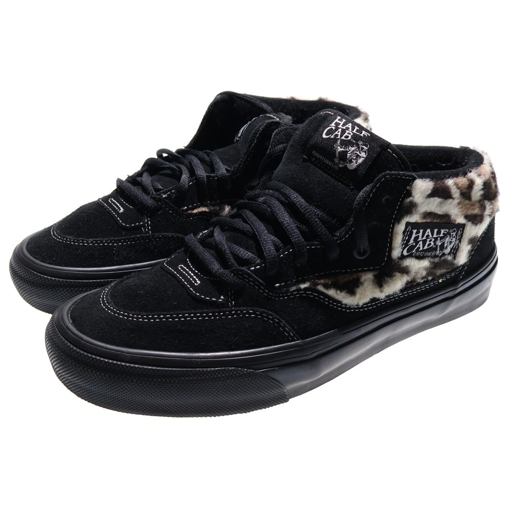 VANS(ヴァンズ) 23AW ×SUPREME SKATE HALF CAB シュプリーム スケート ハーフキャブ ミッドカットスニーカー ブラック/ベージュ US9/27cm VN0A5KYABMA