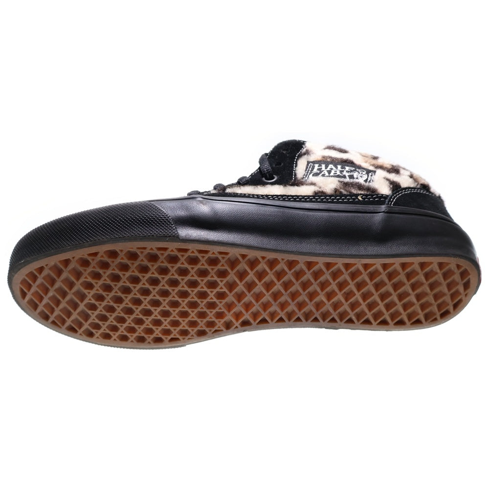 VANS(ヴァンズ) 23AW ×SUPREME SKATE HALF CAB シュプリーム スケート ハーフキャブ ミッドカットスニーカー ブラック/ベージュ US9/27cm VN0A5KYABMA