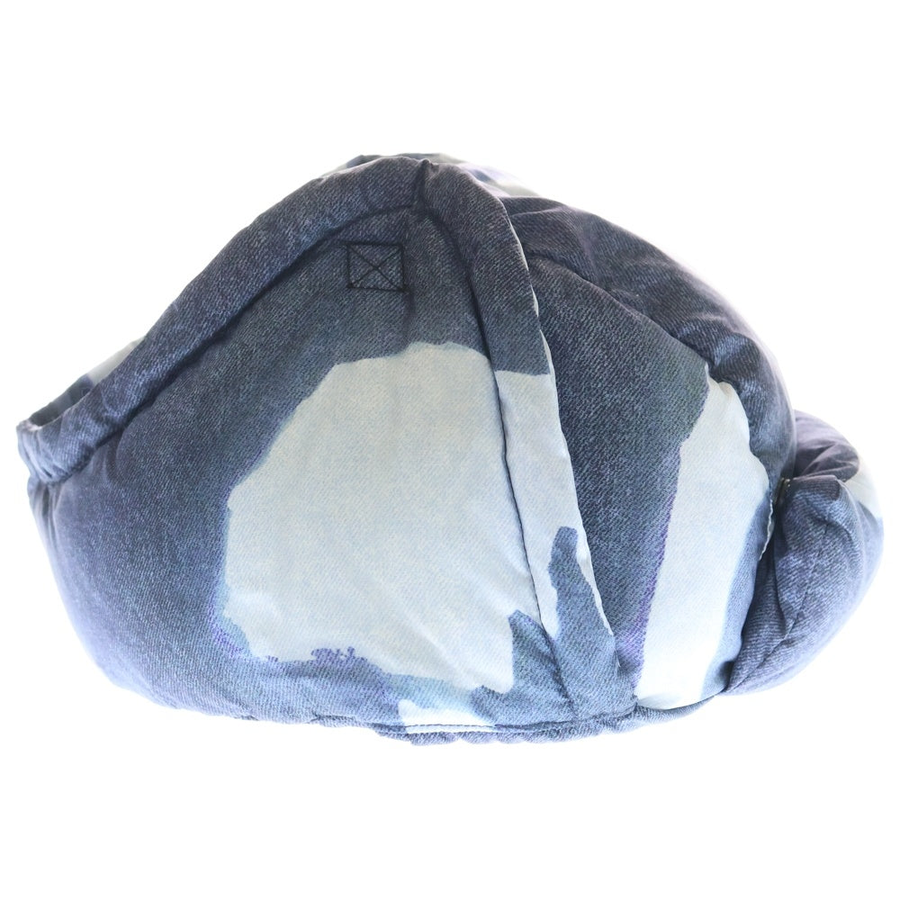 SUPREME(シュプリーム) 21AW ×THE NORTH FACE Bleached Denim Print Nuptse Trooper ブリーチドデニムプリント ヌプシ フライトキャップ 帽子 ブルー NN52151I