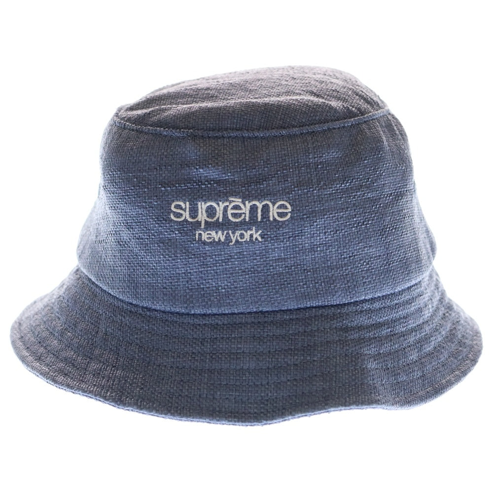 SUPREME(シュプリーム) 22SS Raffia Crusher ラフィアクラッシャー バケットハット 帽子 ライトブルー