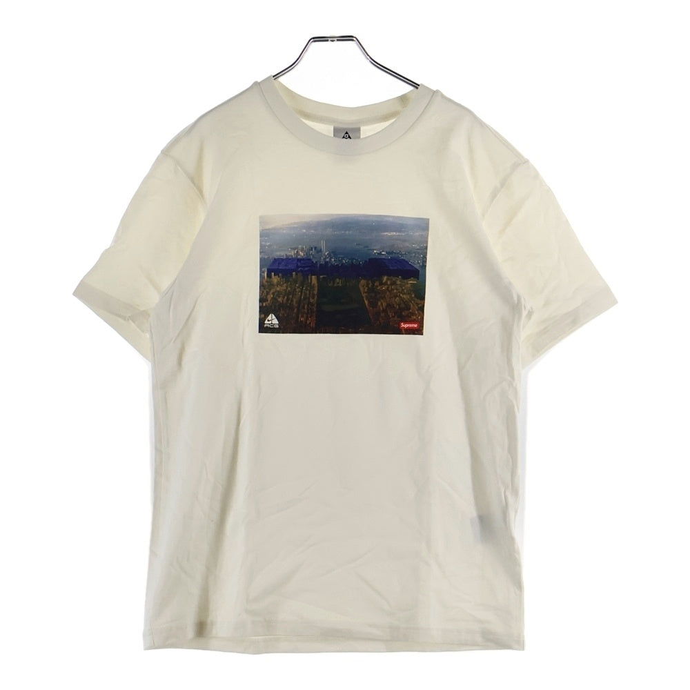 SUPREME(シュプリーム) 22AW ×NIKE ACG Grid Tee ナイキエーシージー グリッド クルーネック半袖Tシャツ カットソー ホワイト