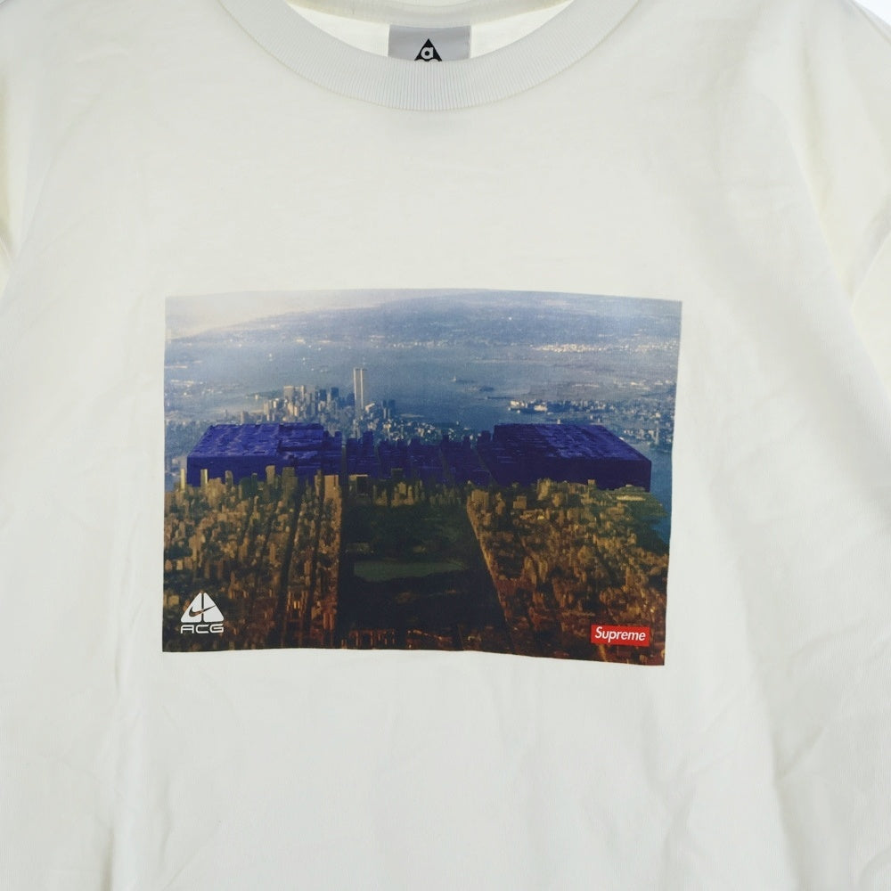 SUPREME(シュプリーム) 22AW ×NIKE ACG Grid Tee ナイキエーシージー グリッド クルーネック半袖Tシャツ カットソー ホワイト