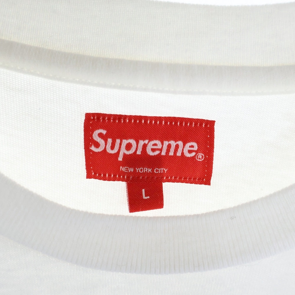 SUPREME(シュプリーム) 23SS Animal Kingdom S/S Top アニマルキングダム ロゴエンブロイダリー クルーネック半袖Tシャツ カットソー ホワイト