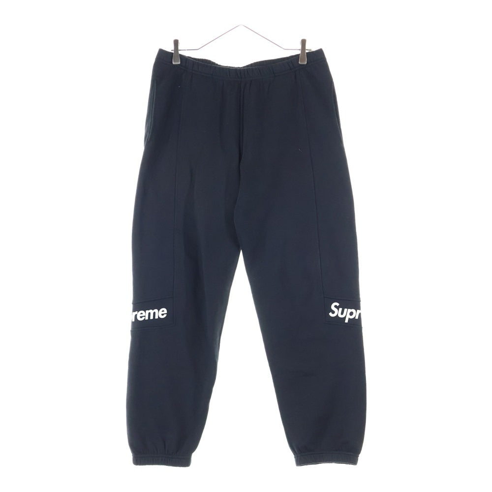 SUPREME(シュプリーム) 20SS Color Blocked Sweatpant ロゴプリント カラーブロックド スウェットパンツ ブラック