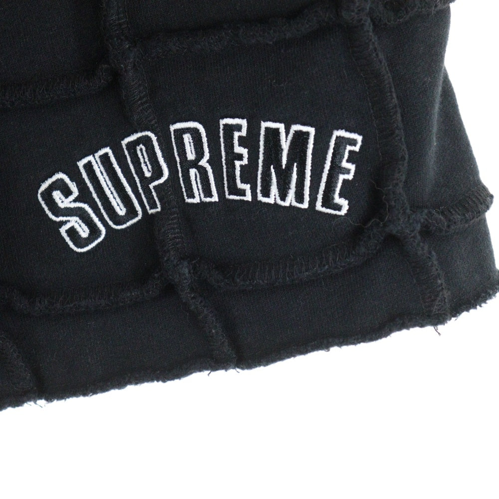 SUPREME(シュプリーム) 22SS Reverse Patchwork Sweatshort リバースパッチワーク スウェットショート ハーフパンツ ブラック