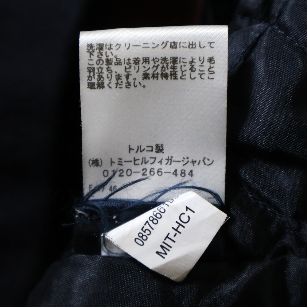 TOMMY HILFIGER(トミーヒルフィガー) ウール 中綿 Pコート ジャケット ブラック 0857866199-403