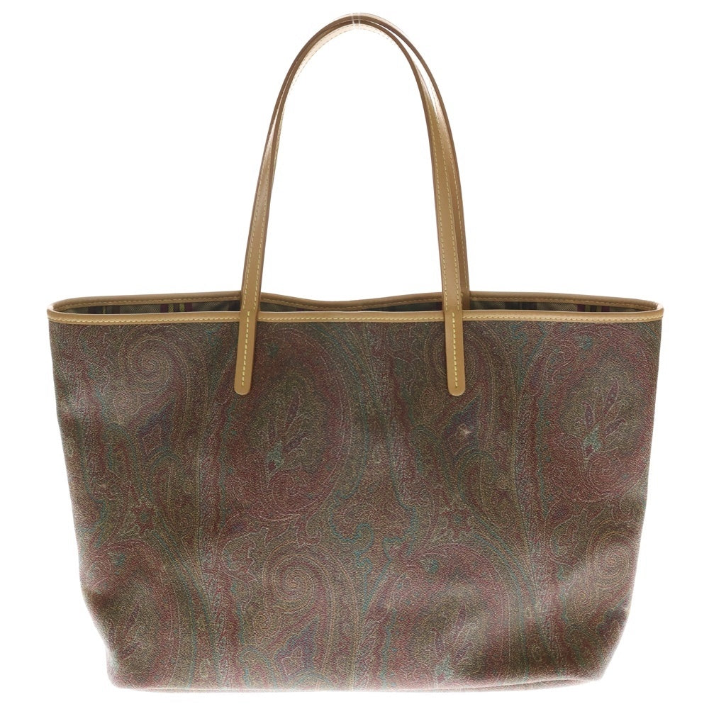 ETRO(エトロ) ペイズリー柄 レザー ハンドバッグ トートバッグ レッド レディース