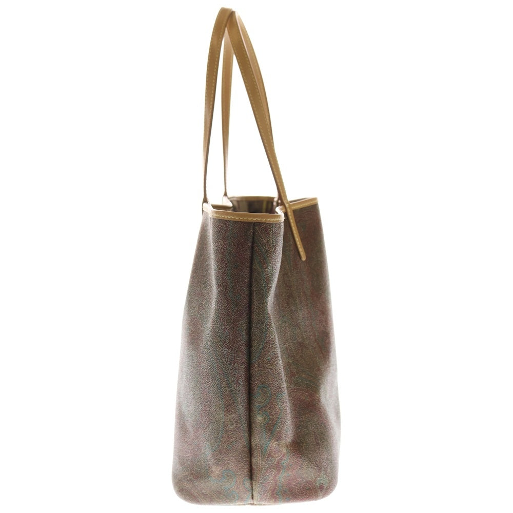 ETRO(エトロ) ペイズリー柄 レザー ハンドバッグ トートバッグ レッド レディース