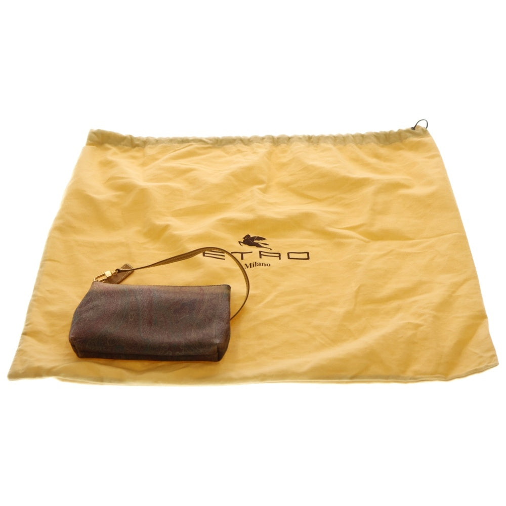 ETRO(エトロ) ペイズリー柄 レザー ハンドバッグ トートバッグ レッド レディース