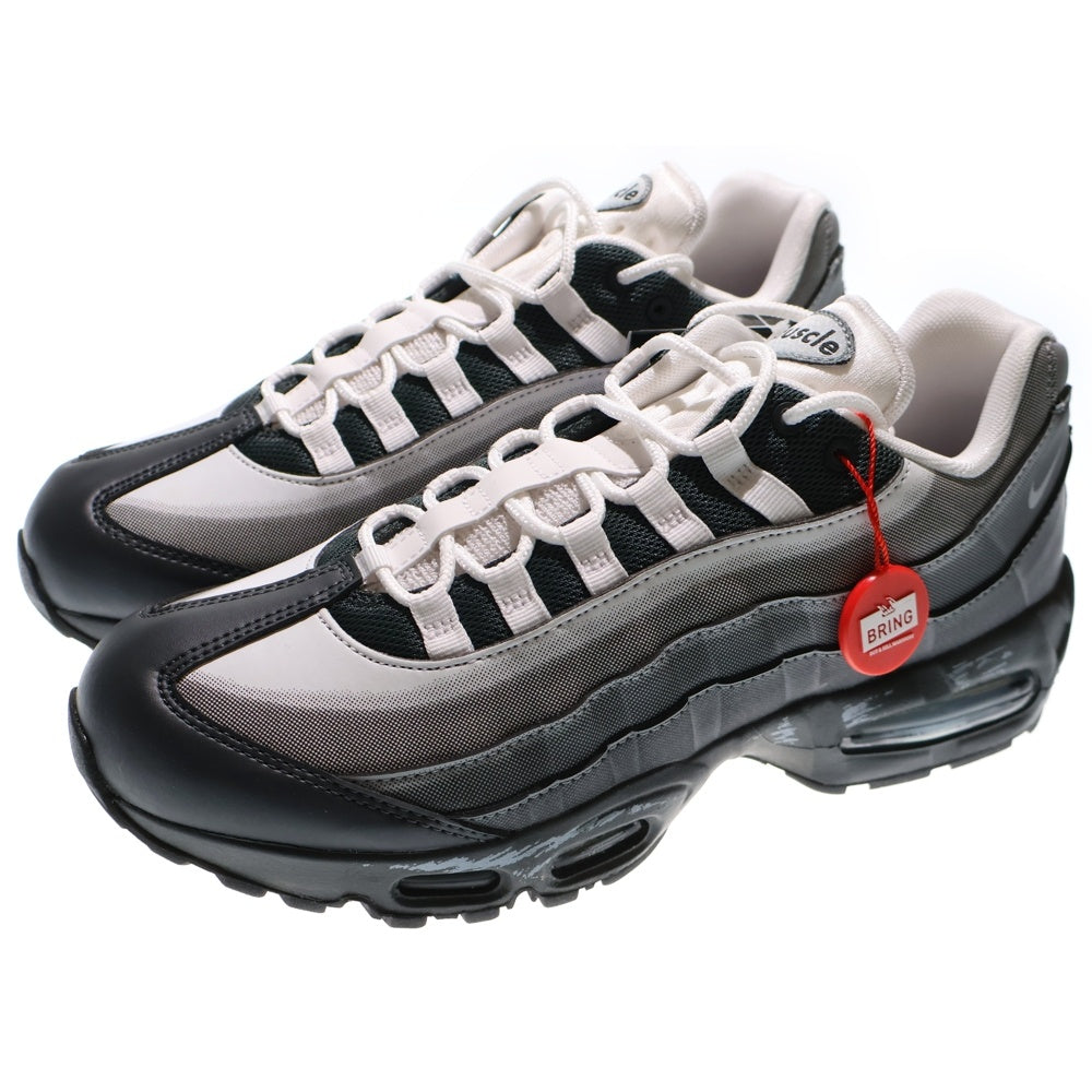 NIKE(ナイキ) ×Yu-Gi-Oh! AIR MAX 95 AIR MUSCLE/JONOUCJI 遊戯王 城之内 エアマックス95 エアマッスル ローカットスニーカー グレー/ブラック US9.5/27.5cm II7404-100