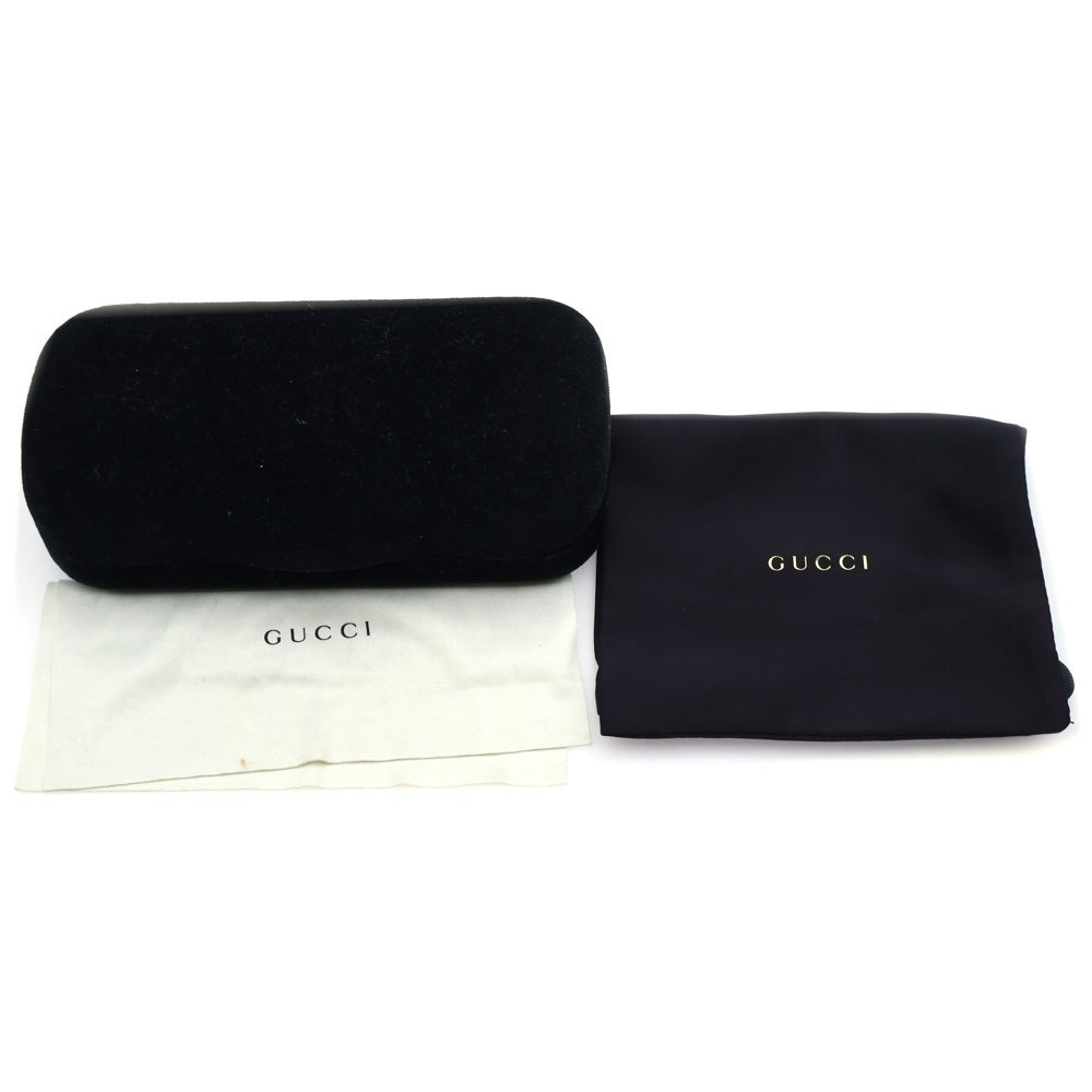 GUCCI(グッチ) シェリーライン カラーレンズ ウェリントン サングラス アイウェア メガネ 眼鏡 ブラック GG0078SK