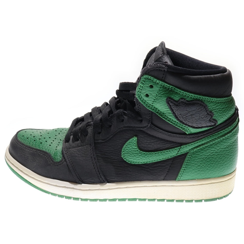 NIKE(ナイキ) AIR JORDAN 1 RETRO HIGH OG PINE GREEN 2020 エアジョーダン1 パイングリーン ハイカットスニーカー ブラック/グリーン US9.5/27.5cm 555088-030