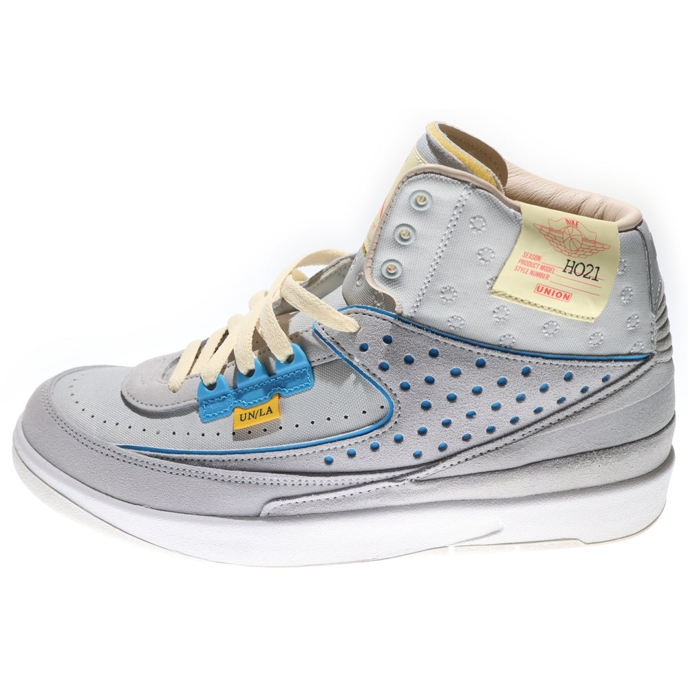 NIKE(ナイキ) ×UNION AIR JORDAN 2 ユニオン エアジョーダン2 ローカットスニーカー グレー US9.5/27.5cm DN3802-001