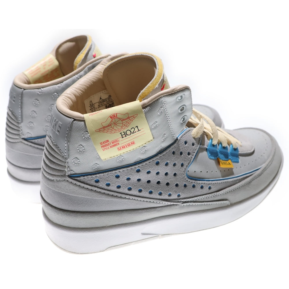 NIKE(ナイキ) ×UNION AIR JORDAN 2 ユニオン エアジョーダン2 ローカットスニーカー グレー US9.5/27.5cm DN3802-001