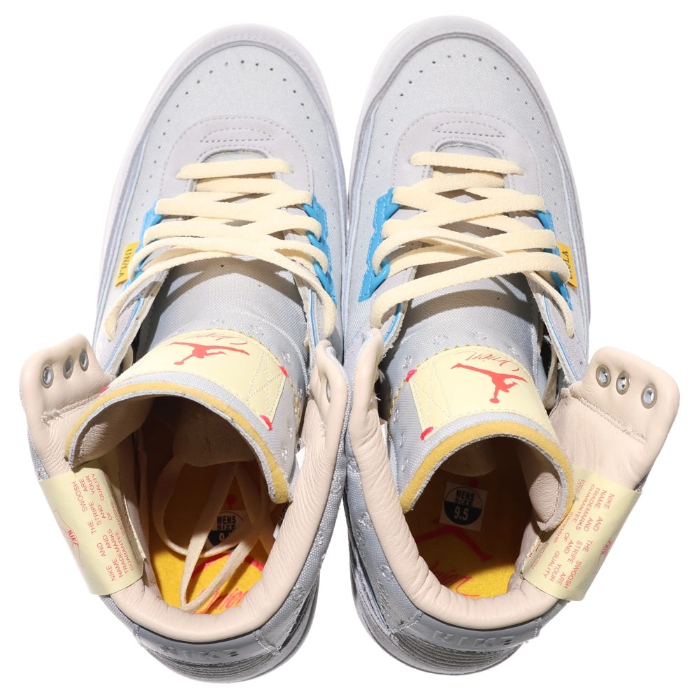 NIKE(ナイキ) ×UNION AIR JORDAN 2 ユニオン エアジョーダン2 ローカットスニーカー グレー US9.5/27.5cm DN3802-001