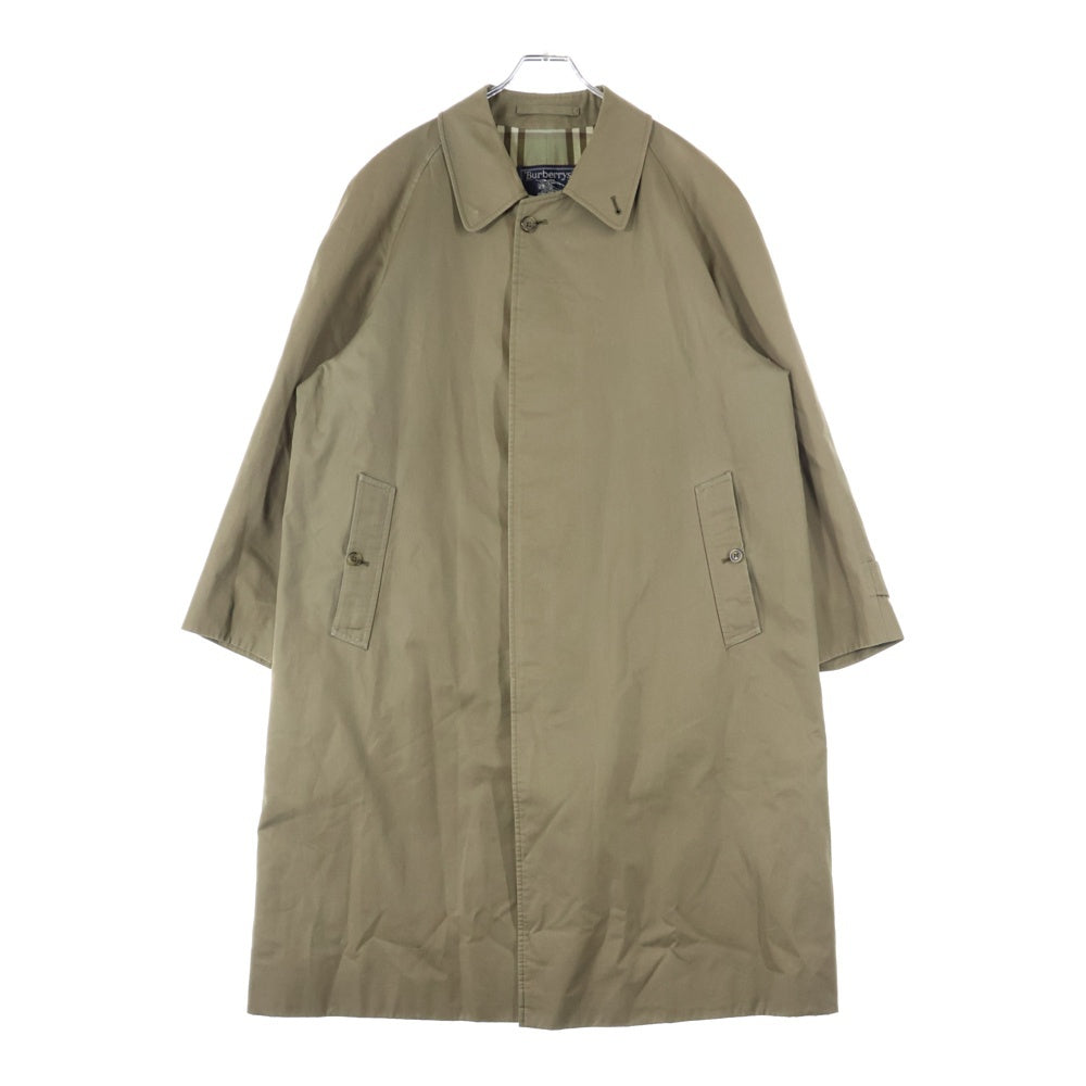 BURBERRYS(バーバリーズ) 裏地ノヴァチェック ステンカラーコート カーキ