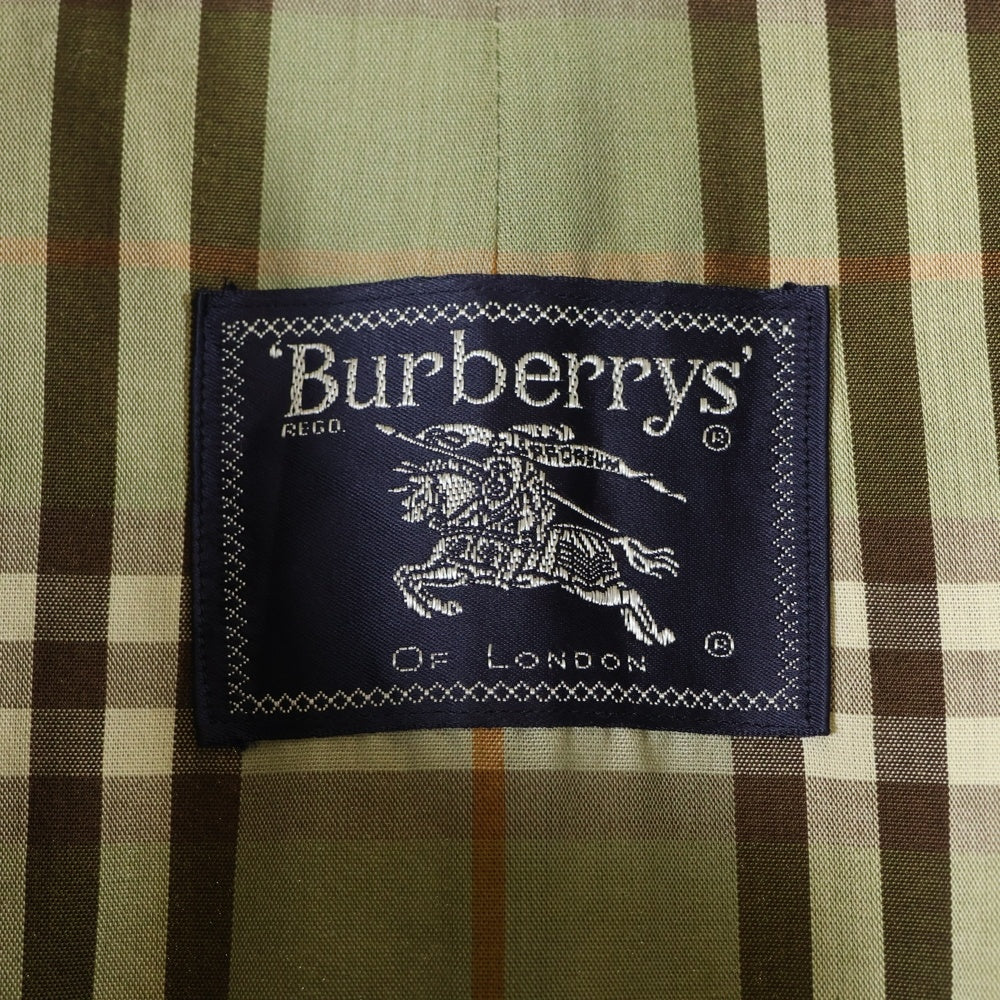 BURBERRYS(バーバリーズ) 裏地ノヴァチェック ステンカラーコート カーキ