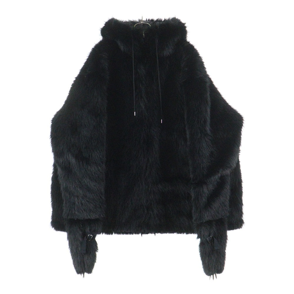 KIDILL(キディル) 24AW FAUX-FUR DEVIL JACKET デビル オーバーサイズ ジャケット ブラック KL862