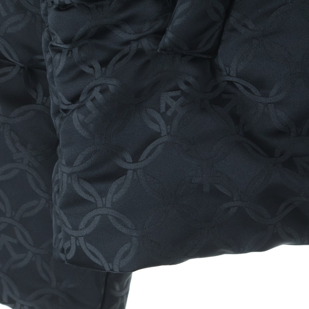 CHARLES JEFFREY LOVERBOY(チャールズジェフリーラバーボーイ) キティモノグラム 中綿 ポリエステル フード付き ジップアップ ジャケット ブラック