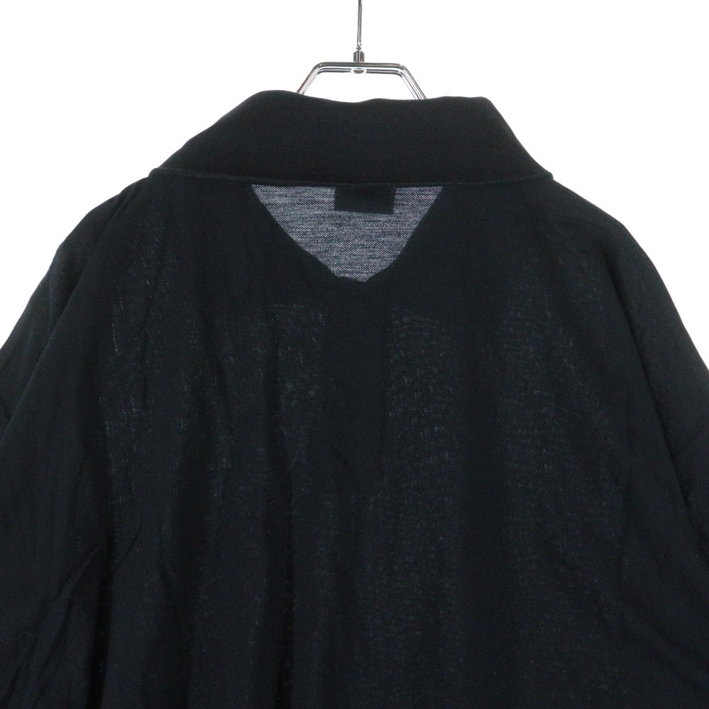 BALENCIAGA(バレンシアガ) 24AW ×ebay OVERSIZED POLO イーベイ ロゴプリント オーバーサイズ 半袖ポロシャツ ブラック 817418 TRVD5