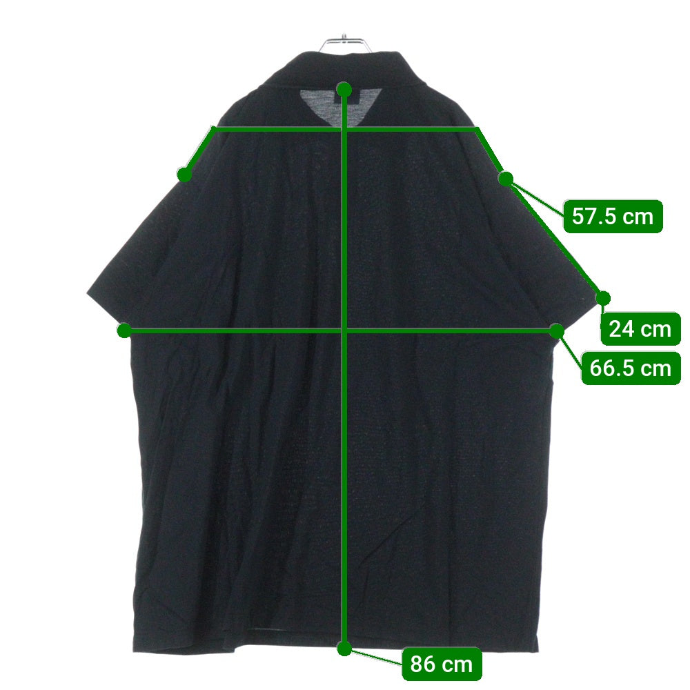 BALENCIAGA(バレンシアガ) 24AW ×ebay OVERSIZED POLO イーベイ ロゴプリント オーバーサイズ 半袖ポロシャツ ブラック 817418 TRVD5