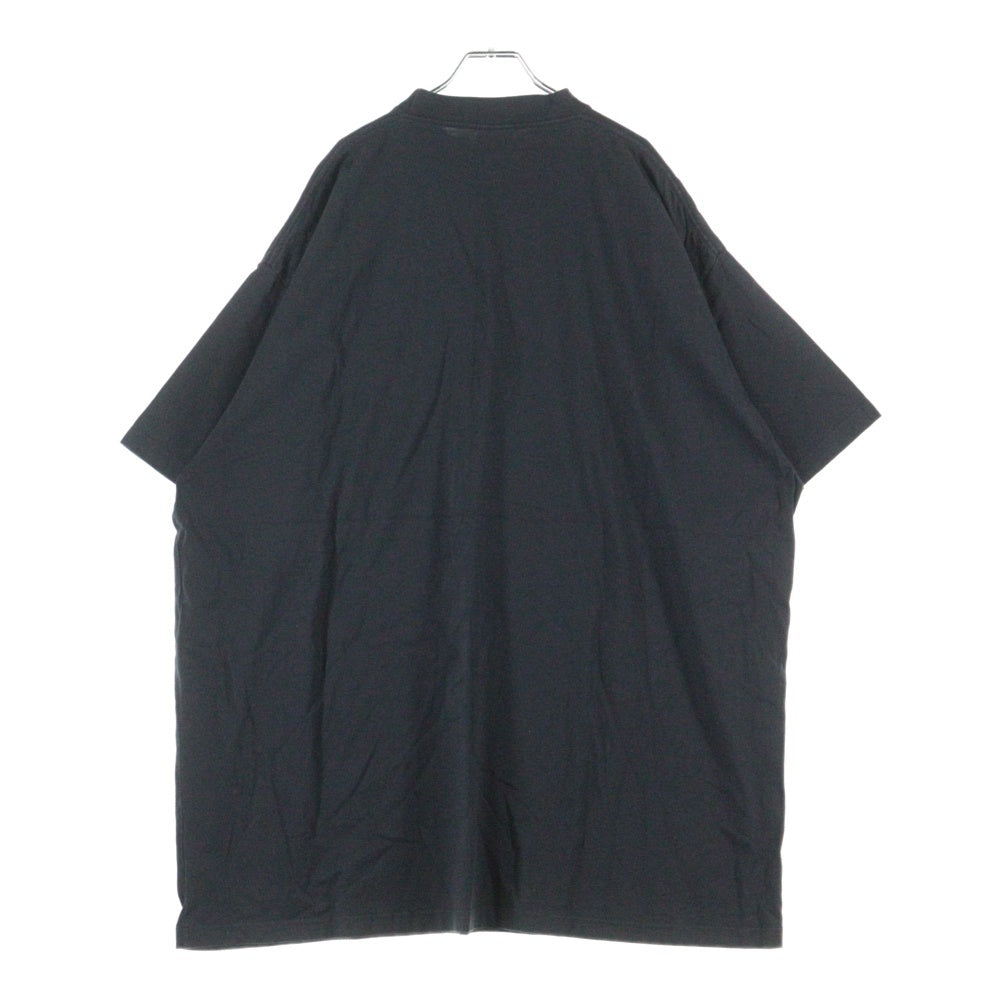 BALENCIAGA(バレンシアガ) ×ebay イーベイ ロゴ刺繍 クルーネック 半袖Tシャツ カットソー ブラック 787349 TRVE8