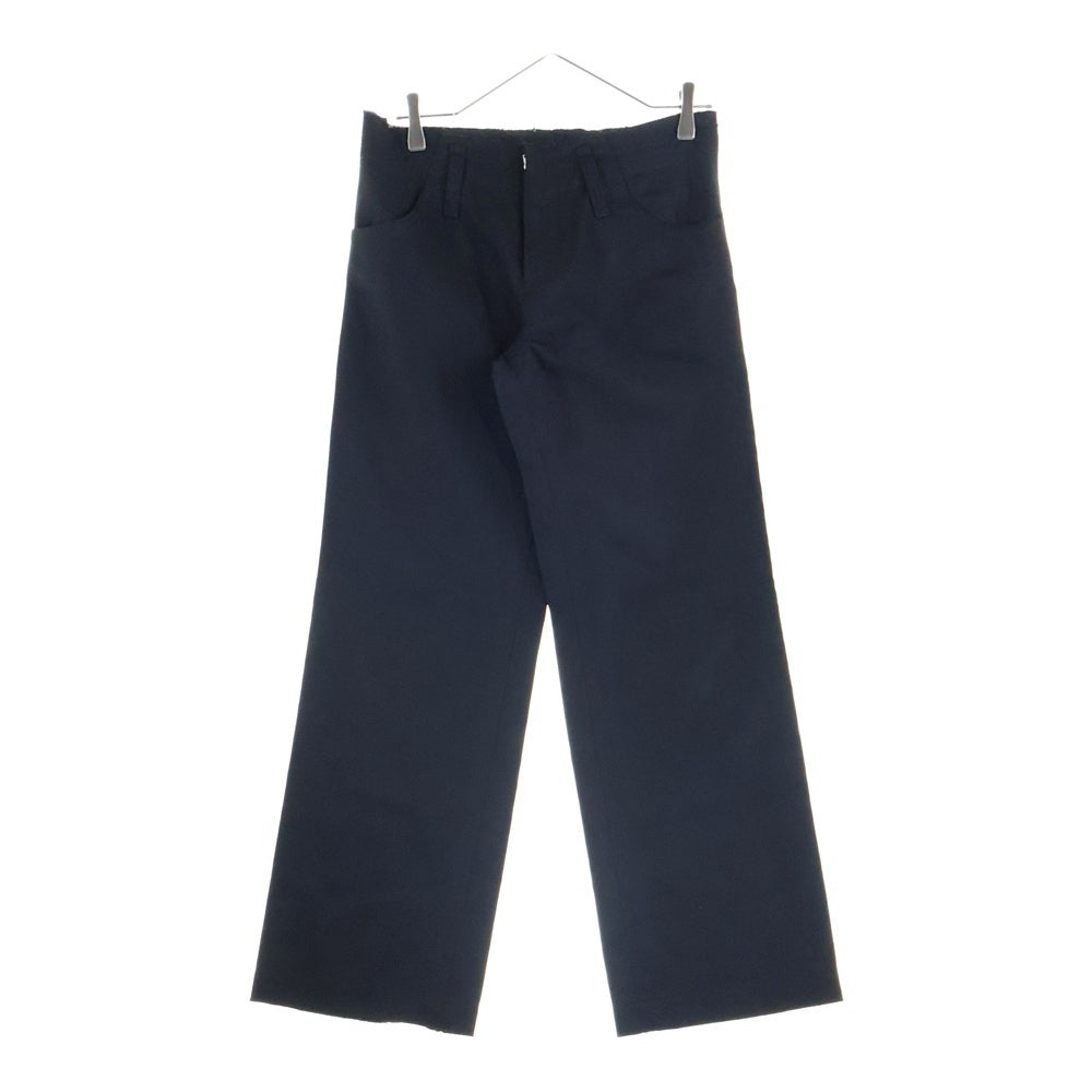 Yohji Yamamoto(ヨウジヤマモト) レインウール スラックス ロングパンツ ブラック FR-P01-100 レディース