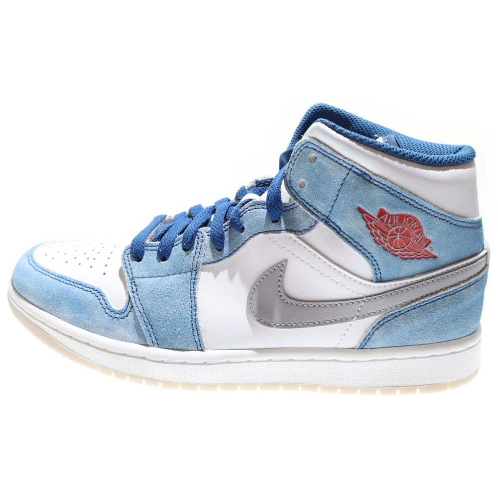 NIKE(ナイキ) Air Jordan 1 Mid SE Hyper Royal エアジョーダン1 ミッド SE ハイパーロイヤル ミッドカットスニーカー ライトブルー US8.5/26.5cm DN3706-401