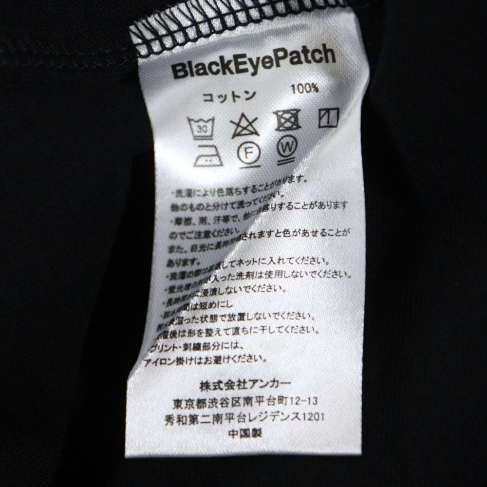 THE BLACK EYE PATCH(ブラックアイパッチ) ×TTTG OG LABEL TEE To The Top Gang フロントロゴ クルーネック半袖Tシャツ カットソー ブラック BEPSS25EI48