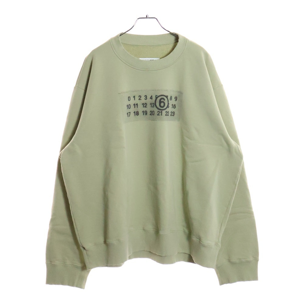 S　STONE  クルーネック スウェット カーキ M STONE ISLAND（ストーン アイランド） 25AWモデル バッジワッペン付き