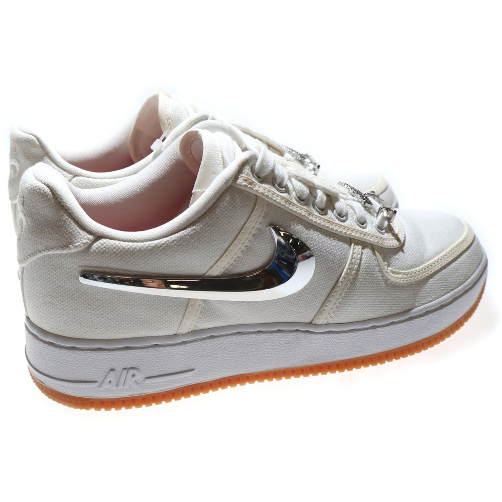 NIKE(ナイキ) ×TRAVIS SCOTT AIR FORCE 1 LOW AF100 トラヴィススコット エアフォース 1 ローカットスニーカー ホワイト US9.5/27.5cm AQ4211-100