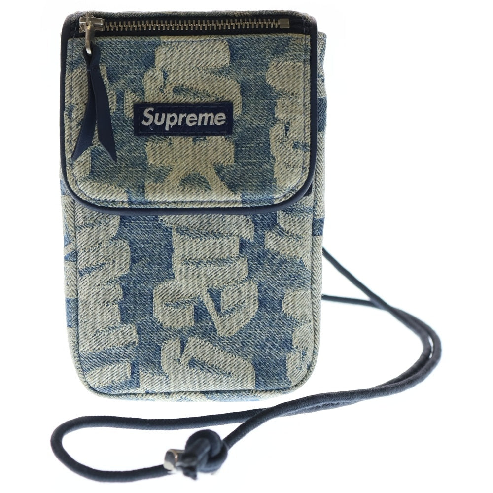 バッグ supreme 22ss Jacquard Denim Neck Pouch Fat Tip Jacquard Denim Neck Pouch | Supreme 22ss