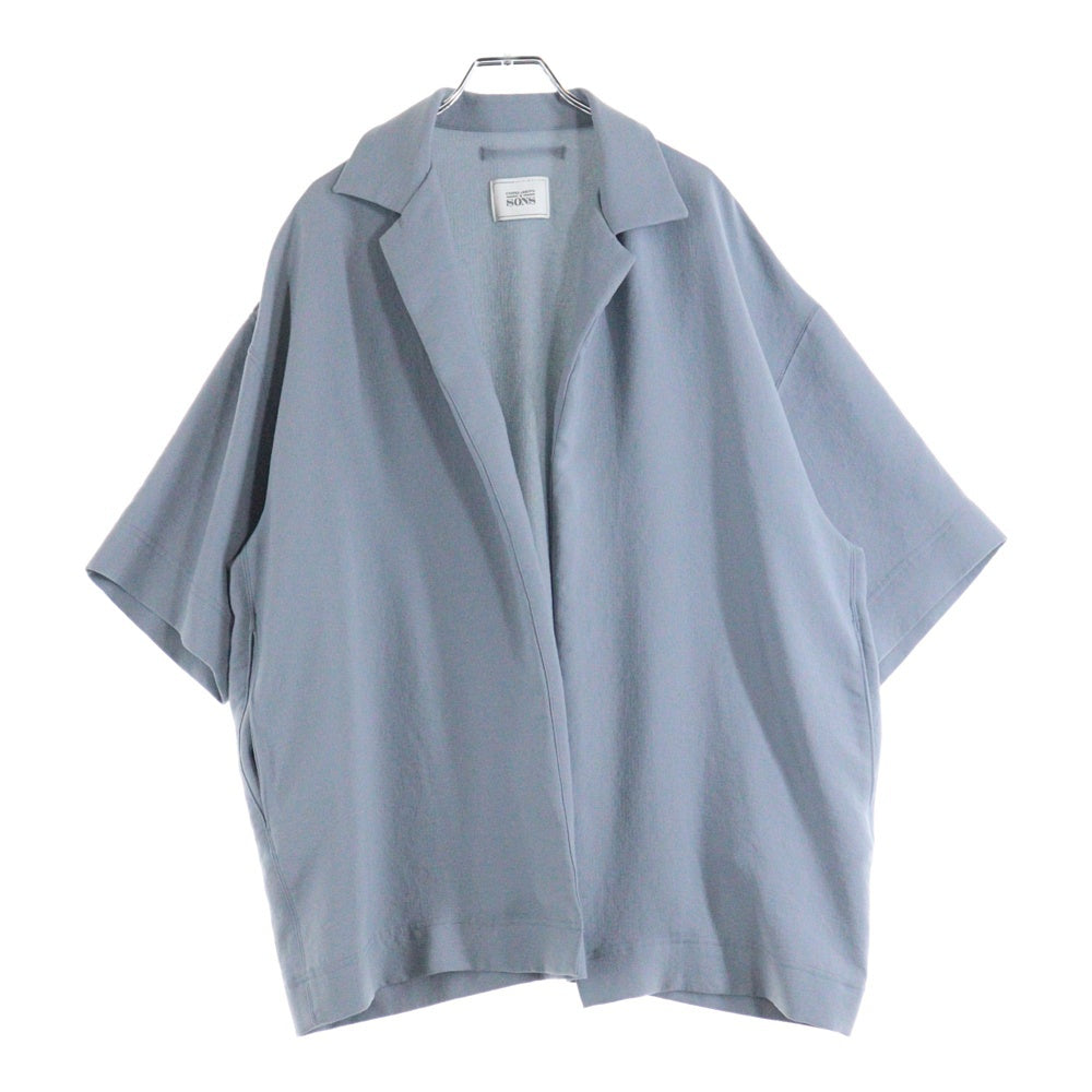 UNITED ARROWS & SONS(ユナイテッドアローズ アンド サンズ) by DAISUKE OBANA 1 OPEN SSL SHIRT ダイスケオバナ アイ オープンカラー 半袖シャツ グレー 5516-299-0117