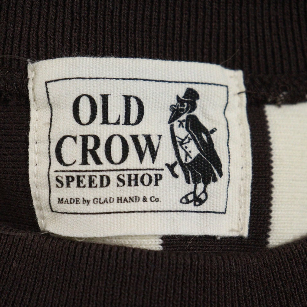 OLD CROW(オールドクロウ) 23SS FOOTBALL T-SHIRTS フットボール 長袖Tシャツ ロンT ブラウン OC-23-SS-14