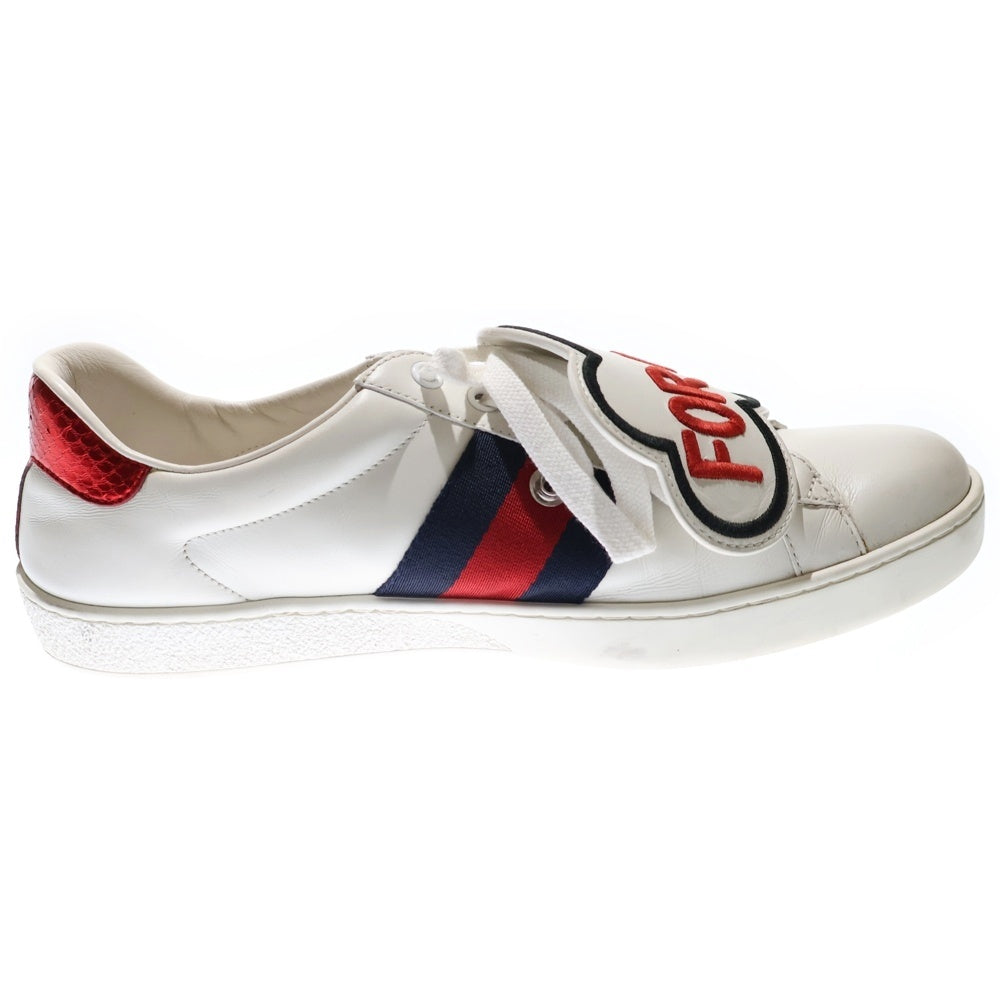 GUCCI(グッチ) ACE BLIND FOR LOVE エース パッチ付き ローカット スニーカー ホワイト 470012