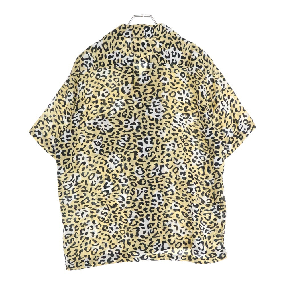 GANGSTERVILLE(ギャングスタービル) 23SS RISE ABOVE S/S SHIRTS レオパード オープンカラー 半袖シャツ ベージュ GSV-23-SS-13