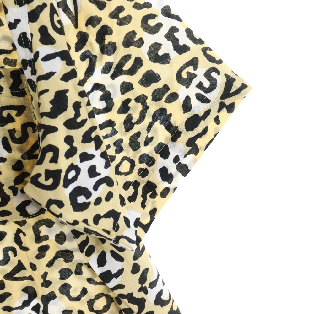 GANGSTERVILLE(ギャングスタービル) 23SS RISE ABOVE S/S SHIRTS レオパード オープンカラー 半袖シャツ ベージュ GSV-23-SS-13