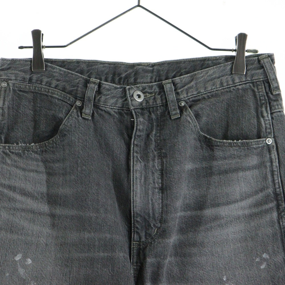 UNITED ARROWS & SONS(ユナイテッドアローズ アンド サンズ) by MASAKI KAWASE N.O.P.J PAINTER PANTS 川瀬正輝 ペインターパンツ デニム ブラック