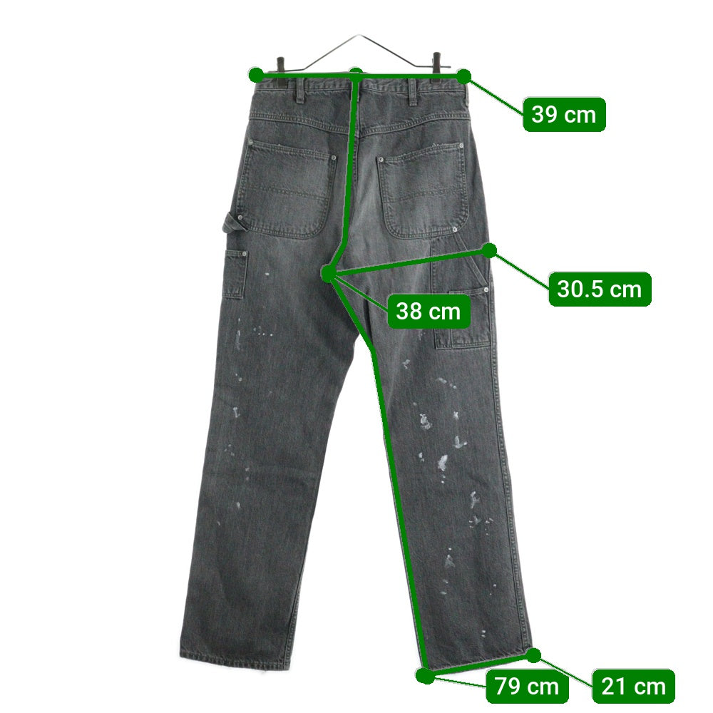 UNITED ARROWS & SONS(ユナイテッドアローズ アンド サンズ) by MASAKI KAWASE N.O.P.J PAINTER PANTS 川瀬正輝 ペインターパンツ デニム ブラック