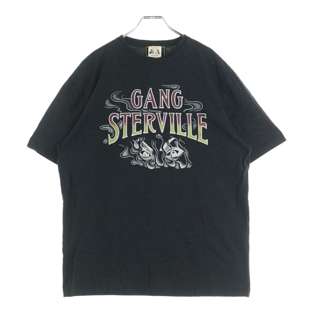 GANGSTERVILLE(ギャングスタービル) Tatoo Eyes Tee タトゥーアイズ 半袖Tシャツ ブラック
